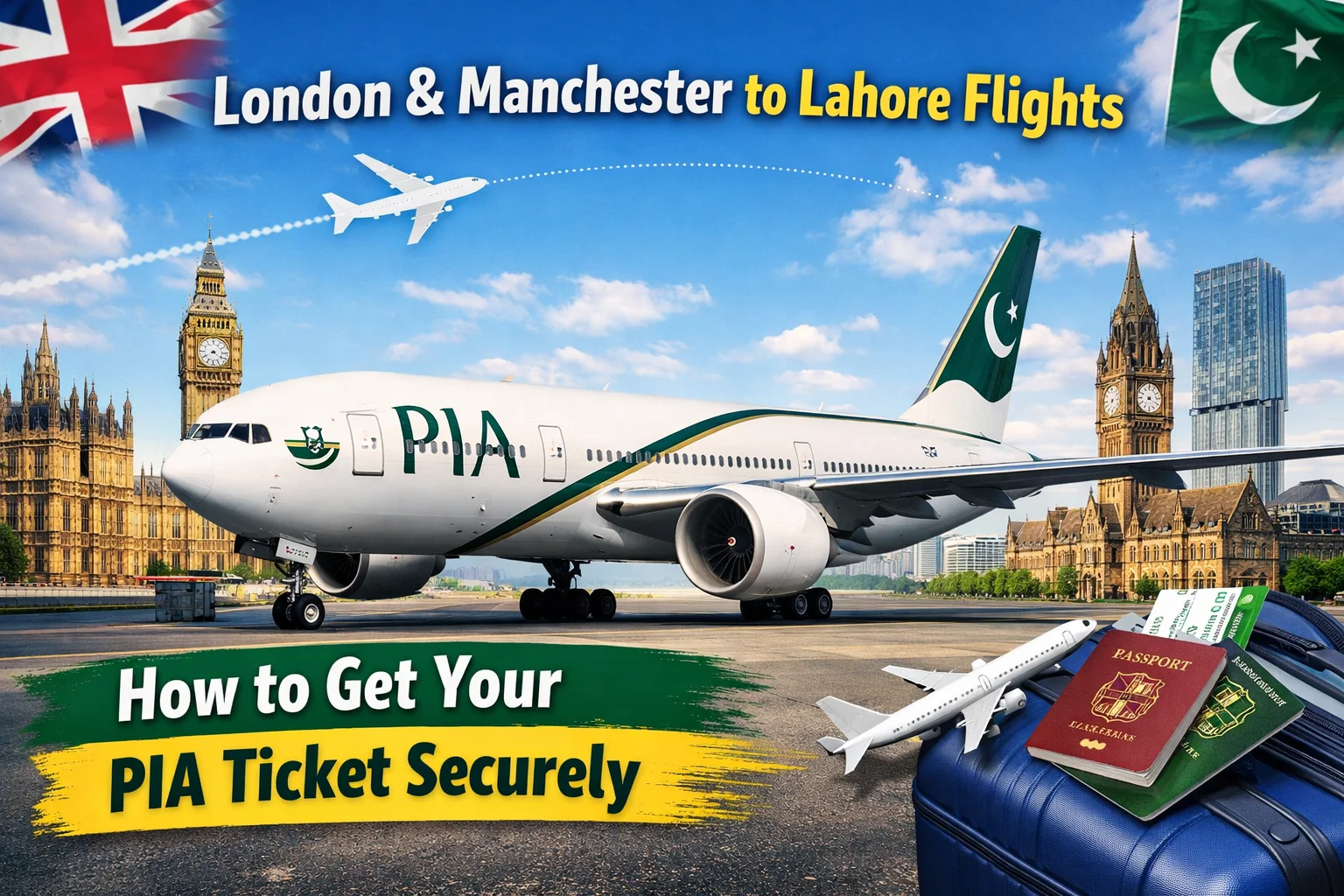 How to Get a PIA Ticket Securely (London to Lahore or Manchester to Lahore)